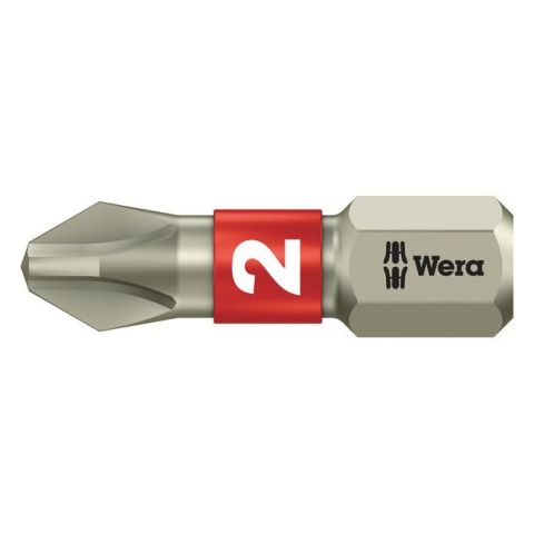 Wera 05071011001 3851/1 TS Bits Phillips, RVS PH 2 x 25mm