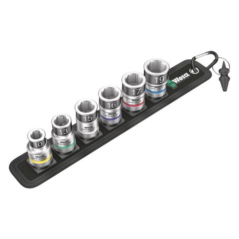 Wera 05003995001 Belt C 1 Zyklop Doppen set, met vasthoudfunctie, met 1/2" -aandrijving, 7‑delig