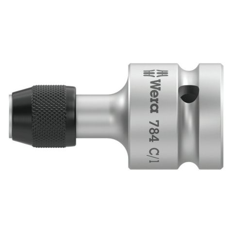 Wera 05042760001 784 C 1/2" Adapter met snelwisselfunctie 1/4 x 50mm