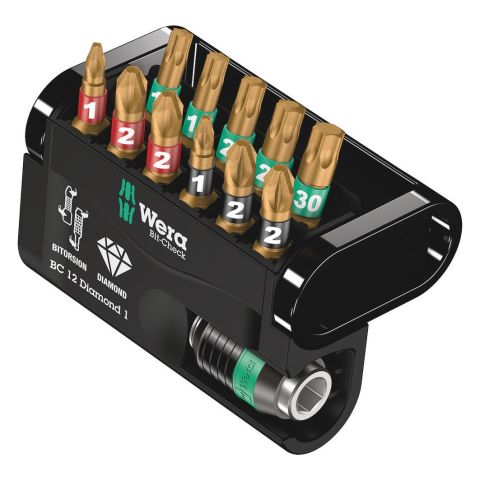 Wera 05057421001 Bit-Check 12 Diamond 1, 12‑delig