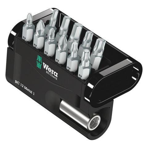Wera 05057424001 Bit-Check 12 Metal 1, 12‑delig