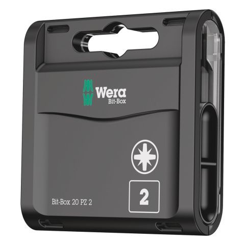 Wera 05057760001 Bit-Box 20 PZ, 20‑delig PZ 2 x 25mm