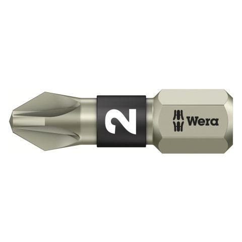 Wera 05071021001 3855/1 TS Bits Pozidriv, RVS PZ 2 x25mm