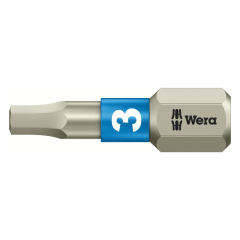 Wera 05071073001 3840/1 TS Zeskant Bits, RVS 3,0 x 25mm