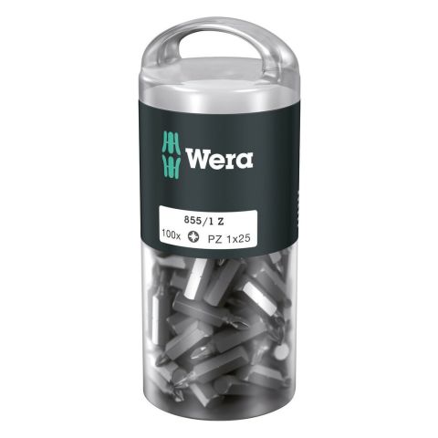 Wera 05072443001 855/1 Z DIY Bits Pozidriv PZ 1 x 25mm 100 stuks