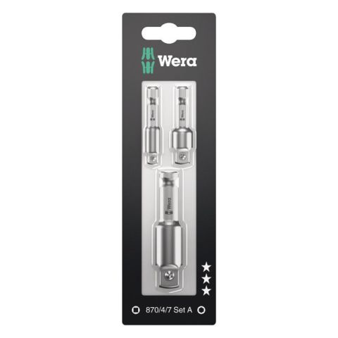 Wera 05073200001 870/4/7 Set A SB, 3‑delig 1/4 x 50mm