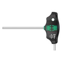 Wera 05023338001 454 HF T-greep zeskant-schroevendraaier Hex-Plus met vasthoudfunctie 4 x 100mm