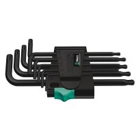 Wera 05024242001 967/9 TX 1 Stiftsleutelset, BlackLaser, 9‑delig