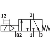 FESTO 9857 Magneetventiel MFH-3-1/2