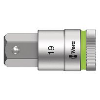 Wera 05003829001 8740 C HF Binnenzeskant Zyklop Bitdop met 1/2"-aandrijving met vasthoudfunctie 19 x 60mm