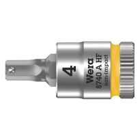 Wera 05003333001 8740 A HF Binnenzeskant Zyklop Bitdop met 1/4"-aandrijving met vasthoudfunctie 4 x 28mm