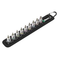 Wera 05003882001 Belt A 3 TORX® HF Zyklop Bitdoppen set TORX®, met vasthoudfunctie, 1/4" -aandrijving, 9‑delig