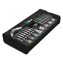 Wera 05004046001 8100 SB 6 Zyklop Speed-ratelset, 3/8&quot;-aandrijving, metrisch, 29‑delig