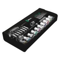 Wera 05004076001 8100 SC 6 Zyklop Speed-ratelset, 1/2&quot;-aandrijving, metrisch, 28‑delig