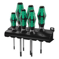 Wera 05028059001 367/6 TORX® HF Kraftform Plus Schroevendraaierset met vasthoudfunctie + houder, 6‑delig