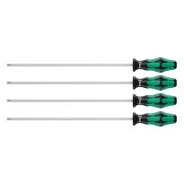 Wera 05028074001 367/4 TORX® HF Kraftform Plus Schroevendraaierset met vasthoudfunctie met 300 mm lange klingen, 4‑delig