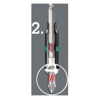 Wera 05056722001 855/1 BTZ Bits Pozidriv PZ 2 x 25mm