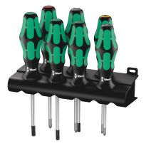 Wera 05320540001 335/350/367/7 Schroevendraaiserset Kraftform Plus Lasertip + houder, 7‑delig